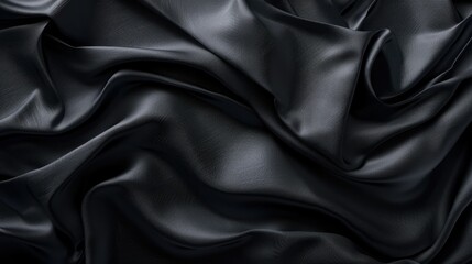 Obraz premium Smooth textured black surface, offering a minimalist canvas for digital creativity