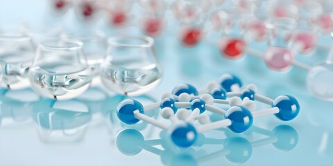 Amino acid molecular structure in chemistry medicine and education. Concept Chemistry, Medicine, Education, Molecular Structure, Amino Acids