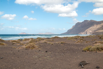 Coast of Atlantic ocean, Famara, Lanzarote