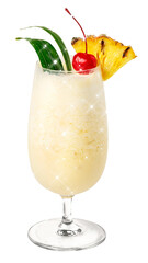 Pina Colada drink glitter sticker overlay