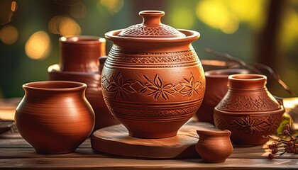 Handcrafted pottery