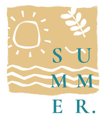 Png aesthetic badges with summer typography for plain t-shirts