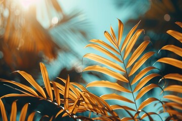 colorful tropical leaves professional photography