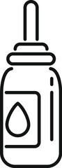 Fototapeta premium Nasal spray bottle icon in thin line style, representing nasal medical treatment for colds and allergies