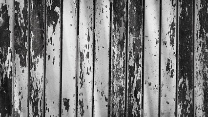Weathered Metal Columns Vertical Monochrome