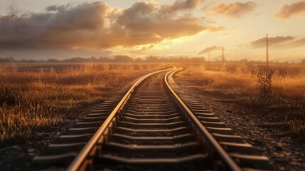 Fototapeta premium Copy space on an empty track background