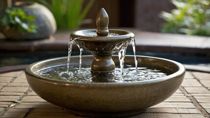 Feng Shui Items Water Fountains for Luck and Health. Balance the Flow of Energy