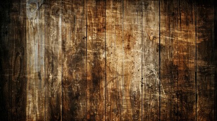 Old worn brown grungy wooden texture background