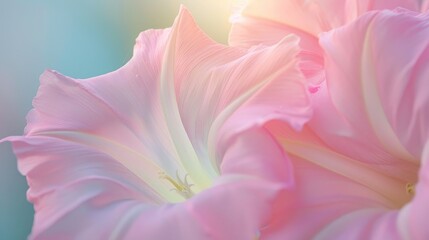 Obraz premium Close up image of pink morning glory