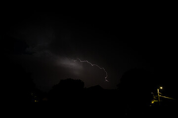 La foudre de l'orage