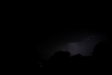 La foudre de l'orage