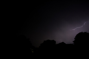 La foudre de l'orage