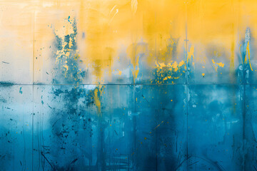 cheerful blue and yellow gradient