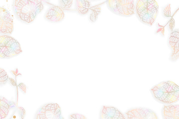 Japanese honeysuckle frame design element