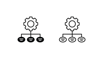 Scheme icon design with white background stock illustration