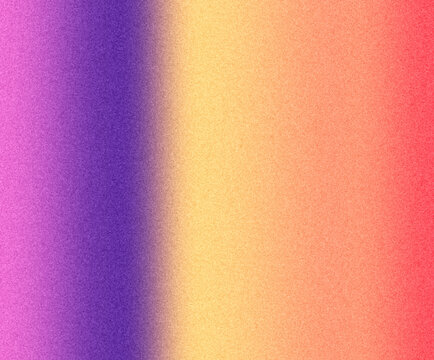 Orange, pink, purple and yellow gradient background with grain, noise effect for banner, web design