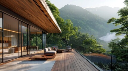 Modern House with Stunning Mountain Views