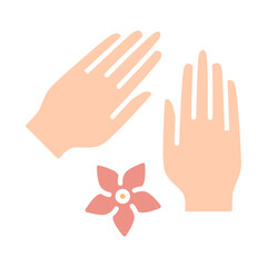 Hand care line icon. Skincare, beauty, nails, manicure, hygiene, wellness, treatment, hand cream, moisturizing, health, self-care, spa, pampering, softness, relaxation, hand care, skin treatment