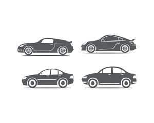 Fototapeta premium car silhouette vector flat design