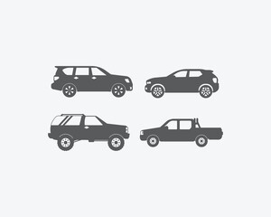 Fototapeta premium car silhouette vector