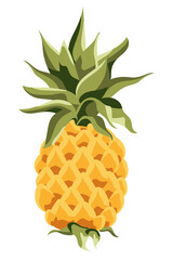 Obraz premium Yellow pineapple design element