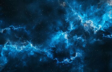 Three-dimensional illustration of deep space nebulas and galaxies.