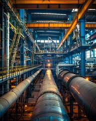 Manufacturing factory background