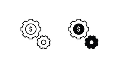 Management icon design with white background stock illustration