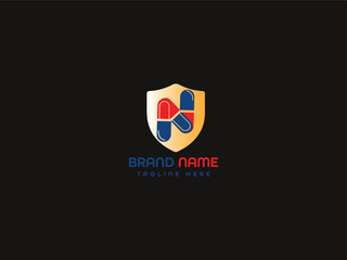 Medical Business Logo Design Vector Template.