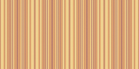Fototapeta premium Customizable seamless vertical fabric, fabric background vector stripe. Elegance lines textile pattern texture in amber and orange colors.