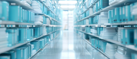 Document management technology for physical storage with hybrid data management.
