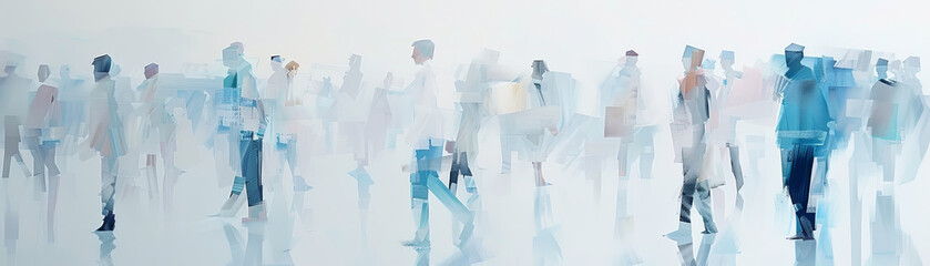 Creative professionals networking and sharing art in online gallery