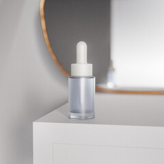 A cosmetics mock-up file. background for the product mock-up. serum mock-up.

