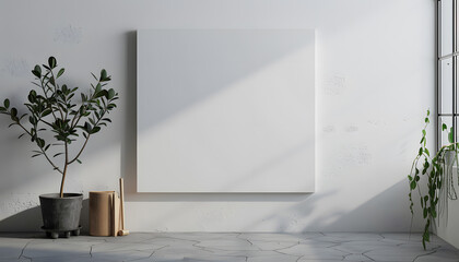 Obraz premium Canvas mockup