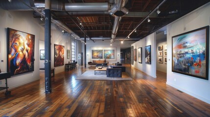 Modern Art Gallery Interior
