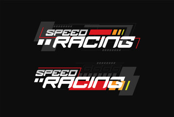 racing performance trendy fashionable vector t-shirt and apparel design, typography, print, poster. Global swatches.