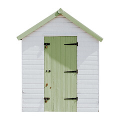 Beach shed png sticker, transparent background