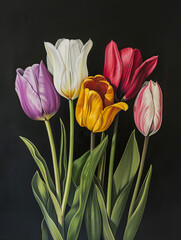 Fototapeta premium Lovely Painterly Flower Bouquet