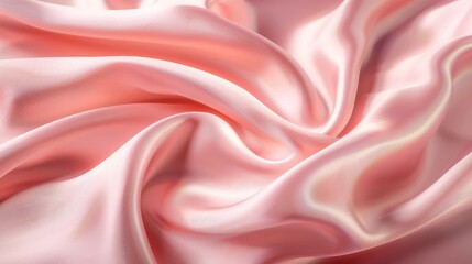 Silk fabric texture with a smooth surface and rich color