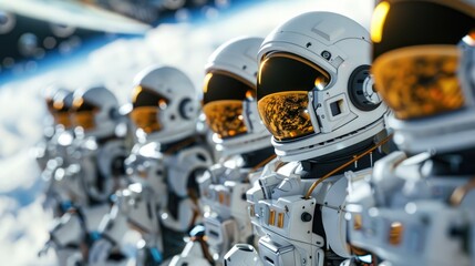 Fototapeta premium Robots in space missions