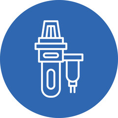 Starter Motor line circle icon