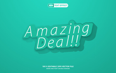 Amazig Sale Text Effect 3D Vector Editable
