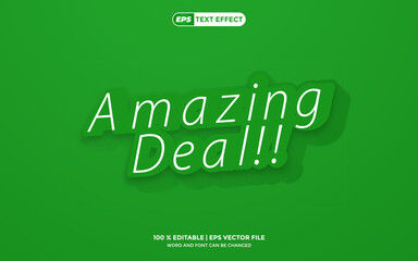 Amazig Sale Text Effect 3D Vector Editable