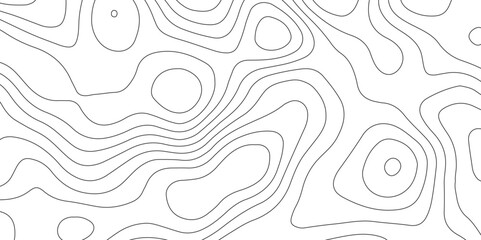 Fototapeta premium Abstract design with seamless pattern with lines topographic map. geographic mountain relief. retro topographic map. geographic contour map paper texture. terrain path isolated on a background.