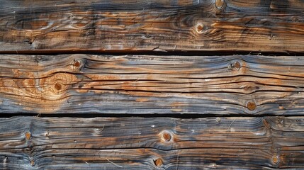 Fototapeta premium Weathered barn boards provide textured background with empty space for text
