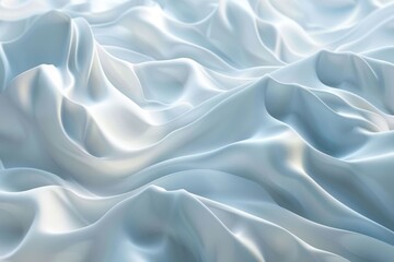 Obraz premium A white fabric with a pattern of waves