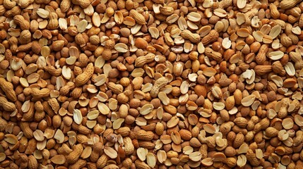 Naklejka premium Close-up of shelled peanuts