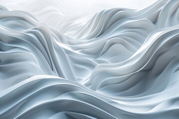 Obraz premium The image is a white and blue wave with a lot of detail