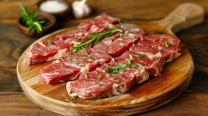  The steak is allowed to marinate for at least 30 minutes, allowing the honey to penetrate and flavor the meat.