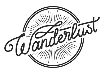 PNG wanderlust logo transparent background